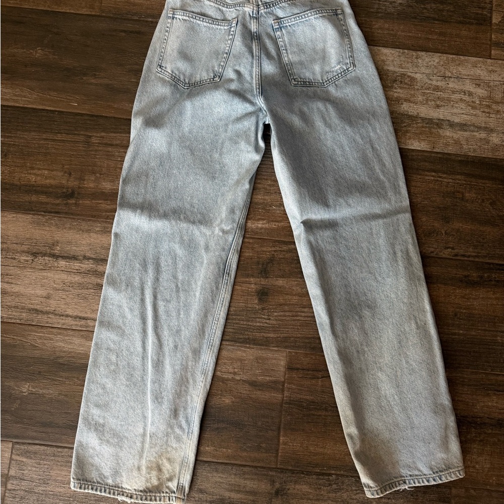 GRLFRND Light Blue Straight Leg Jeans
Jordan low rise frayed waist bf jeans - Picture 4 of 5